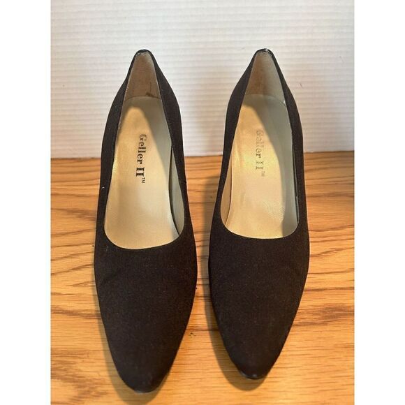 GELLER II Las Vegas Black Fabric Pumps Heels Women's Size 7 GE10025 - Picture 6 of 11